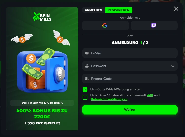 spinmills-casino-registration-banner